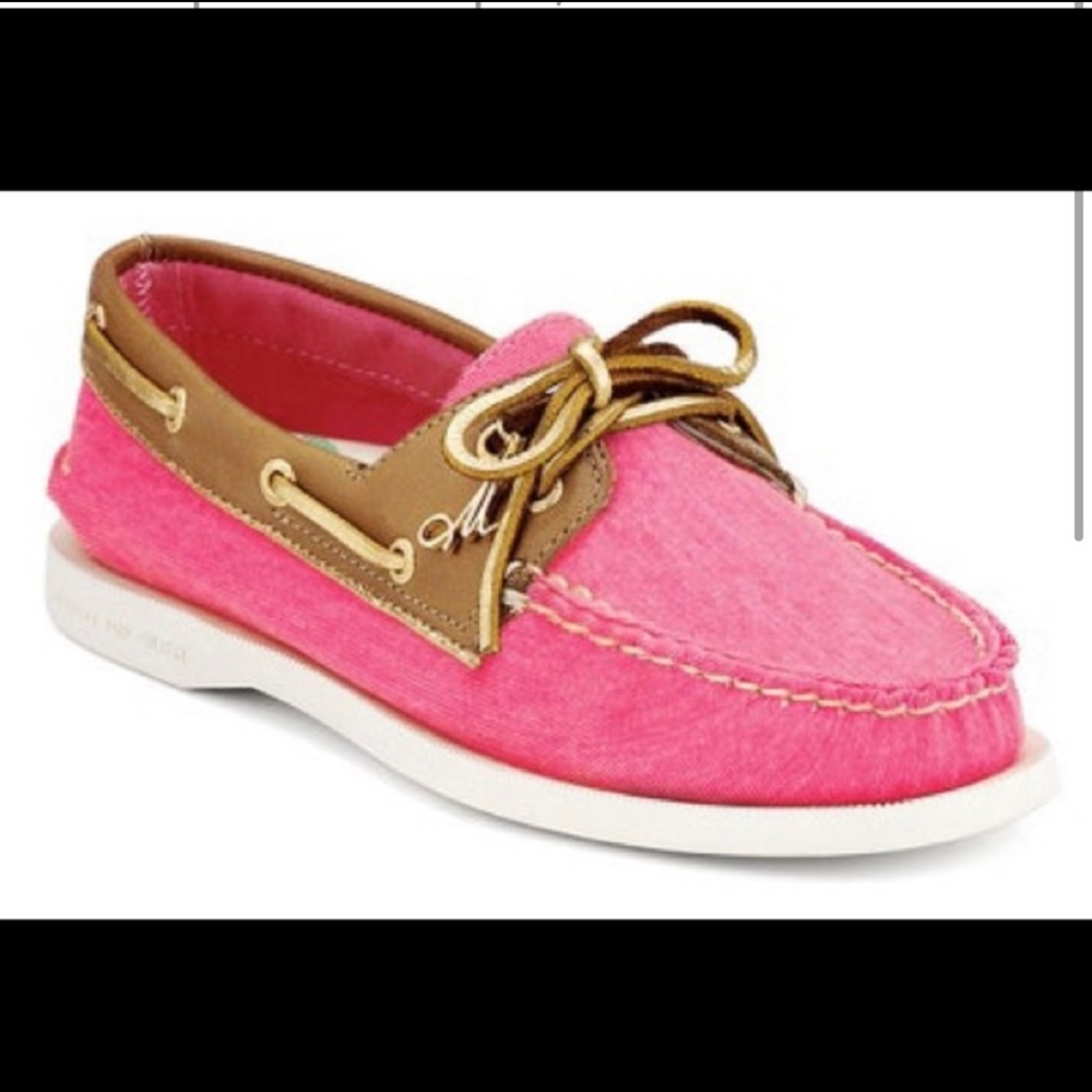 Sperry Pink Top Slider Boat Shoes